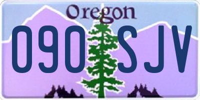 OR license plate 090SJV