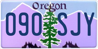 OR license plate 090SJY