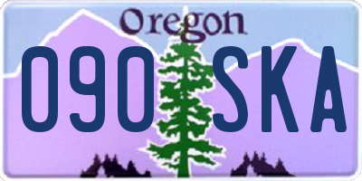 OR license plate 090SKA