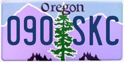 OR license plate 090SKC