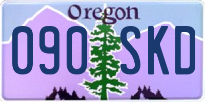OR license plate 090SKD