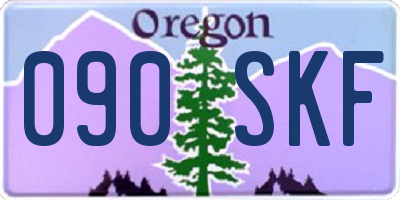 OR license plate 090SKF