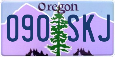OR license plate 090SKJ
