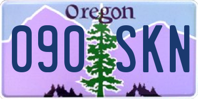 OR license plate 090SKN