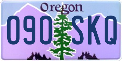 OR license plate 090SKQ