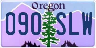 OR license plate 090SLW