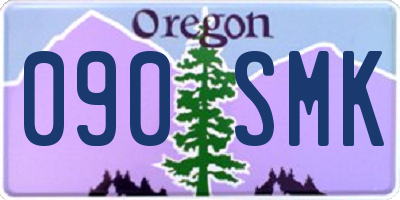 OR license plate 090SMK