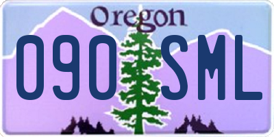 OR license plate 090SML
