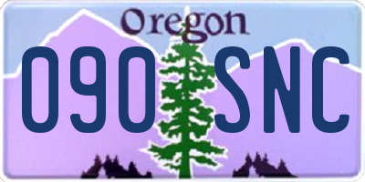 OR license plate 090SNC