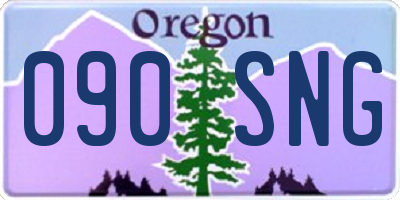 OR license plate 090SNG