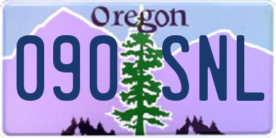 OR license plate 090SNL