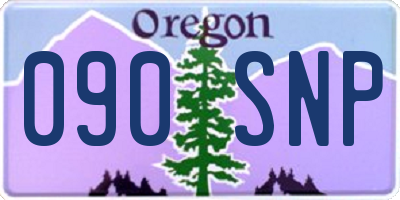 OR license plate 090SNP