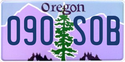 OR license plate 090SOB