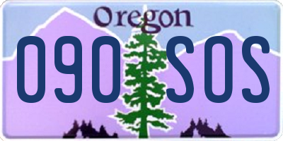 OR license plate 090SOS