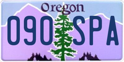 OR license plate 090SPA