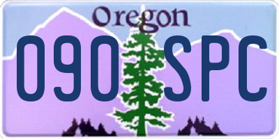 OR license plate 090SPC