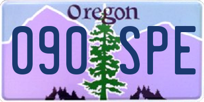 OR license plate 090SPE