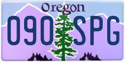 OR license plate 090SPG