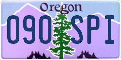OR license plate 090SPI