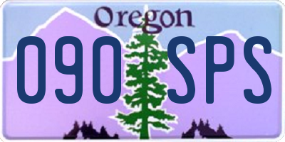 OR license plate 090SPS