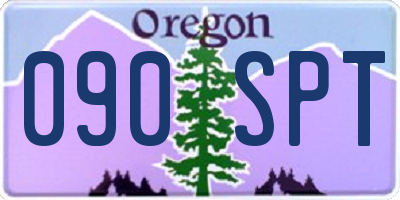 OR license plate 090SPT