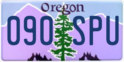 OR license plate 090SPU