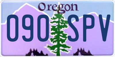 OR license plate 090SPV