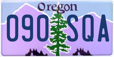 OR license plate 090SQA