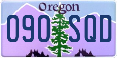 OR license plate 090SQD