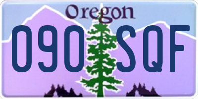 OR license plate 090SQF