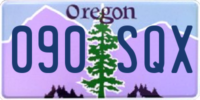 OR license plate 090SQX