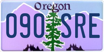 OR license plate 090SRE
