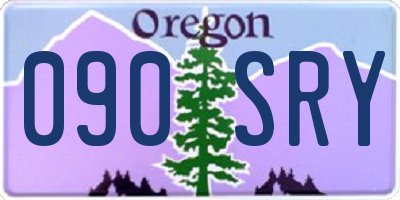 OR license plate 090SRY