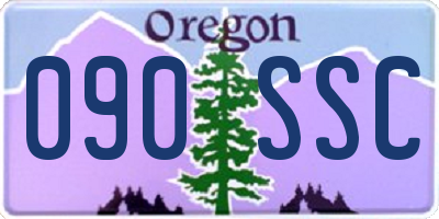 OR license plate 090SSC