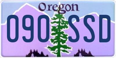 OR license plate 090SSD