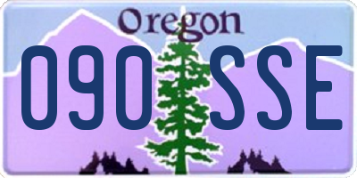 OR license plate 090SSE