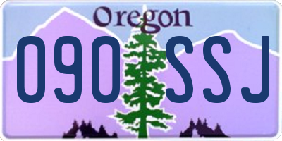 OR license plate 090SSJ
