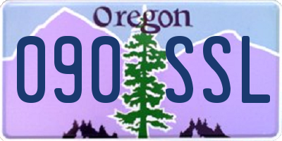 OR license plate 090SSL