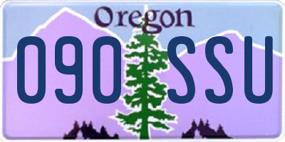 OR license plate 090SSU
