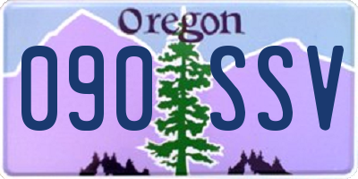 OR license plate 090SSV