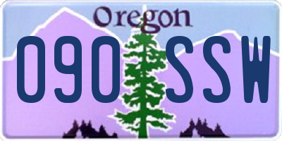 OR license plate 090SSW