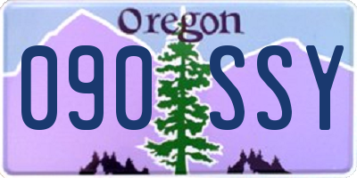 OR license plate 090SSY