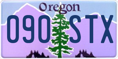 OR license plate 090STX