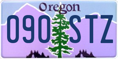 OR license plate 090STZ