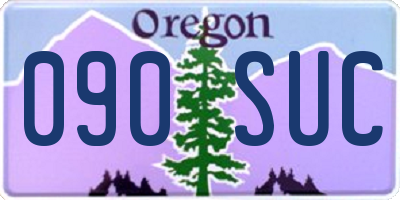 OR license plate 090SUC