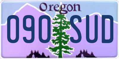OR license plate 090SUD