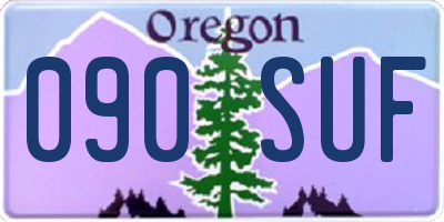 OR license plate 090SUF