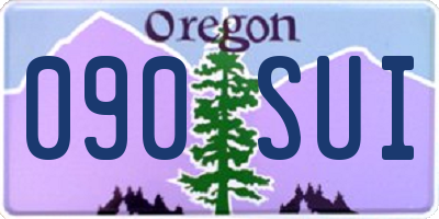OR license plate 090SUI