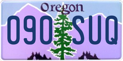 OR license plate 090SUQ