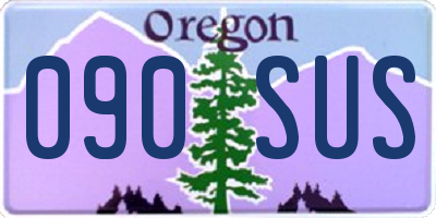 OR license plate 090SUS